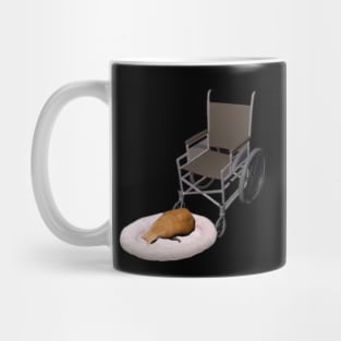 Cat In A Wheelchair Mug